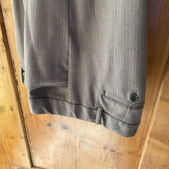 12L Express Columnist Trouser, taupe pinstripes - Picture 8 of 9